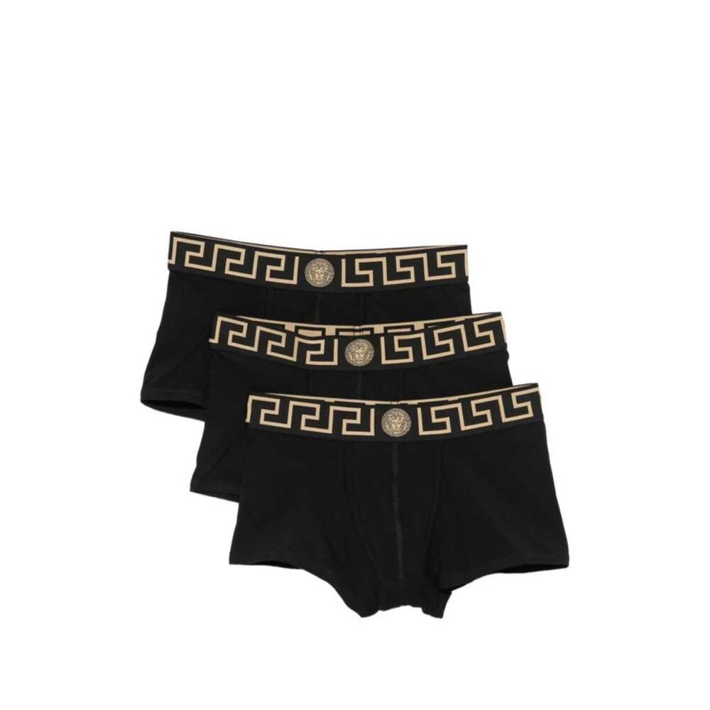 Versace Men Logo-Print Boxer Shorts (Set Of Three)